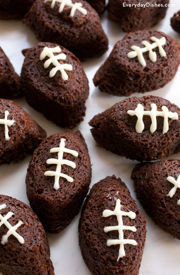 Game day football brownies recipe