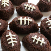 Game day football brownies, to make your football party more festive.