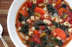 Fall soups | hearty minestrone soup