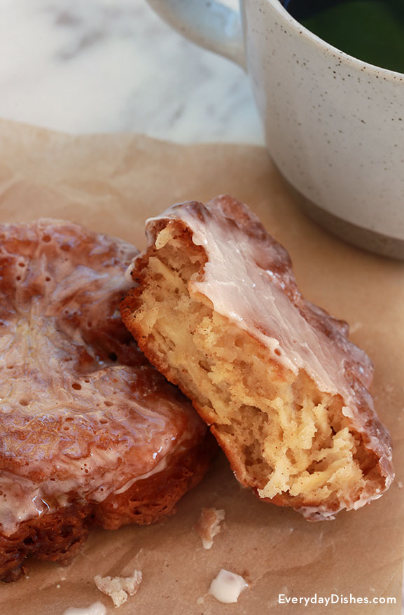 Homemade apple fritters recipe