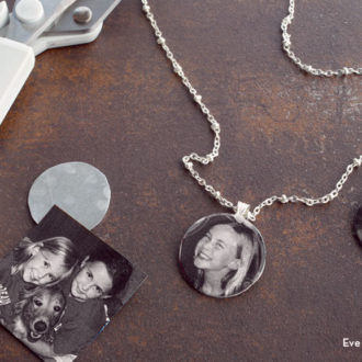 A cute DIY photo pendant craft gift for Mother's Day.