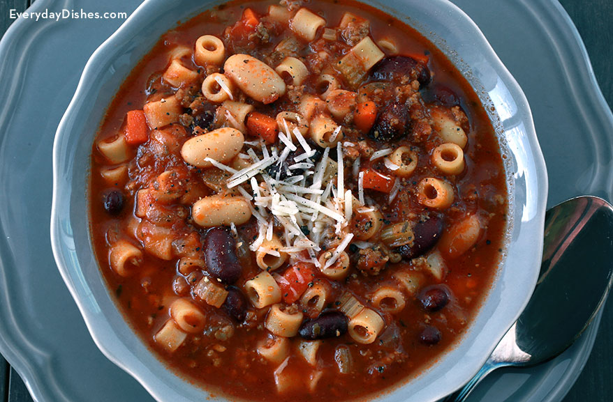Fall soups | pasta e fagioli soup