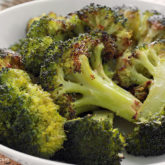 A bowl of delicious roasted broccoli — a delicious side dish for dinner.