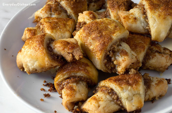 A plate of classic rugelach