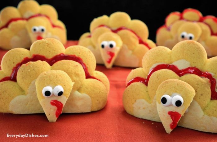 Some adorable Thanksgiving turkey cookies.