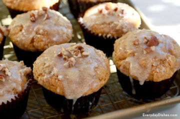 Pumpkin muffins with maple glaze recipe video