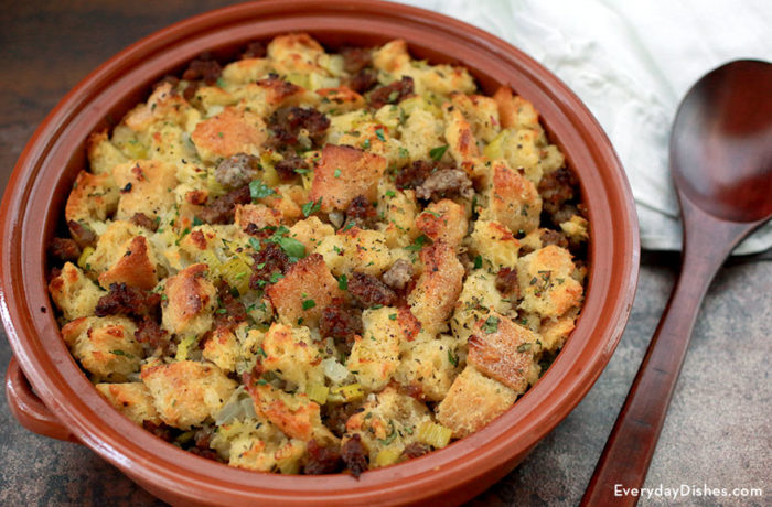 Sourdough stuffing with sausage recipe