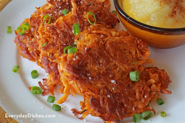 Sweet potato latkes - a twist on a classic recipe