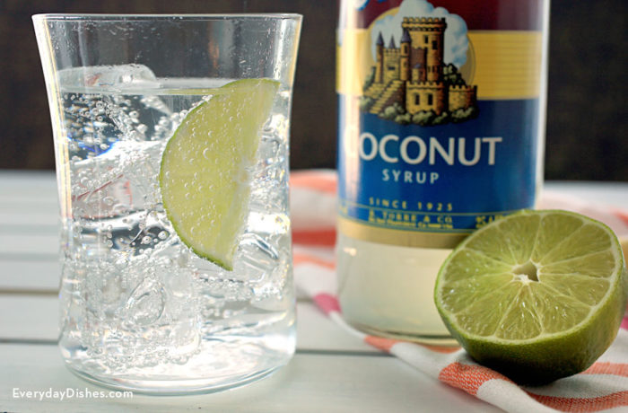 A delicious and refreshing non-alcoholic coconut limeade.