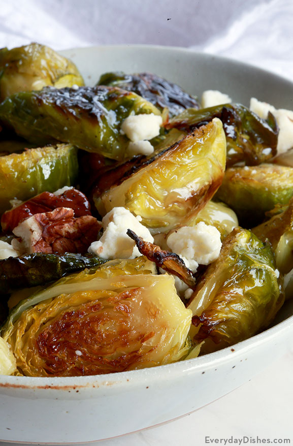 Roasted Brussels sprouts with feta recipe