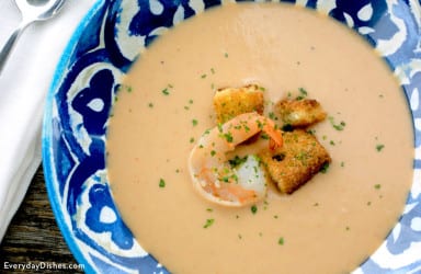 Creamy shrimp bisque recipe