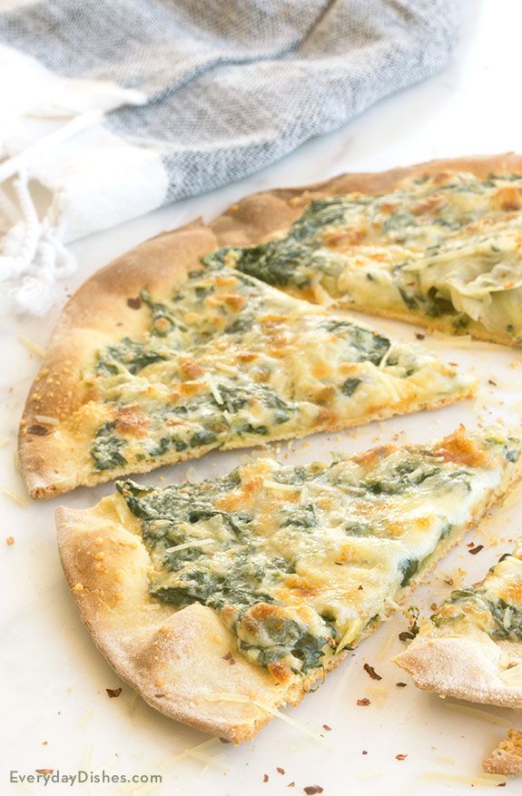 Spinach Artichoke Dip Pizza Recipe