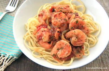 The best spicy shrimp pasta ever