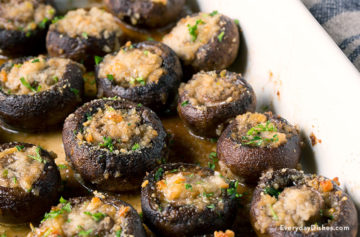 Garlic butter roasted mushrooms recipe