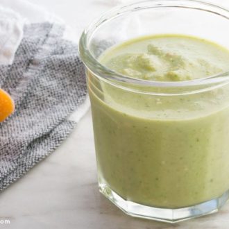 Green Ginger Peach Smoothie Recipe