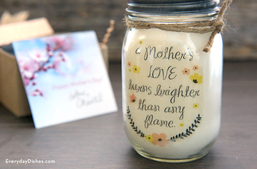 Mother's Day Candles.  Mothers day candle, Homemade gifts for mom, Diy  candles scented