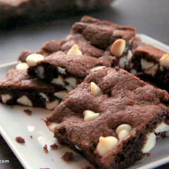 A plate of delicious lazy chocolate cake mix cookies