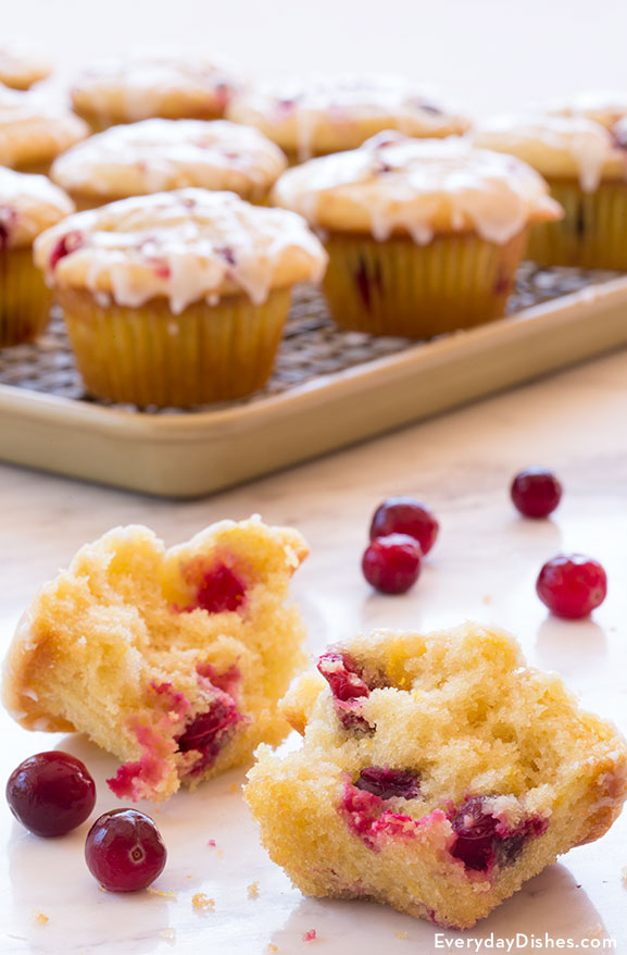 Lemon cranberry muffins recipe