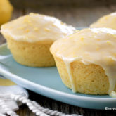 A plate of delicious lemon ginger muffins