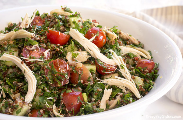 Quinoa tabbouleh salad recipe video