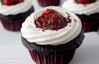 Black forest cupcakes