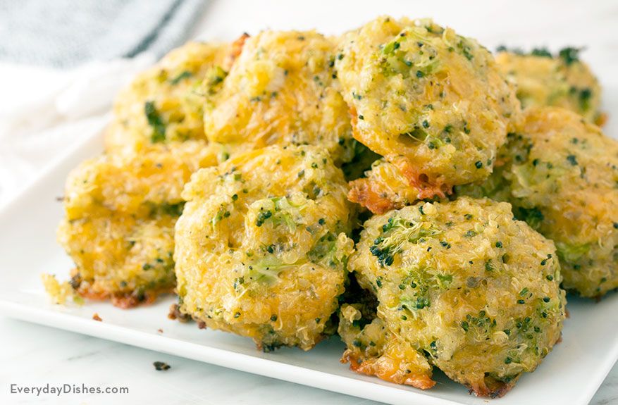 Broccoli Cheddar Quinoa Bites Recipe