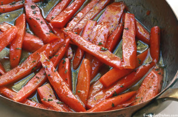 Glazed carrots with cinnamon recipe