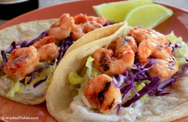 Grilled shrimp tacos