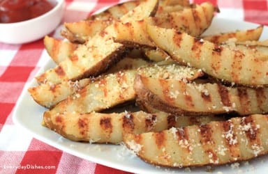 Grilled steak fries recipe