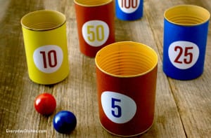 Printable indoor toss game - Everyday Dishes & DIY