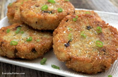 Potato quinoa patties recipe