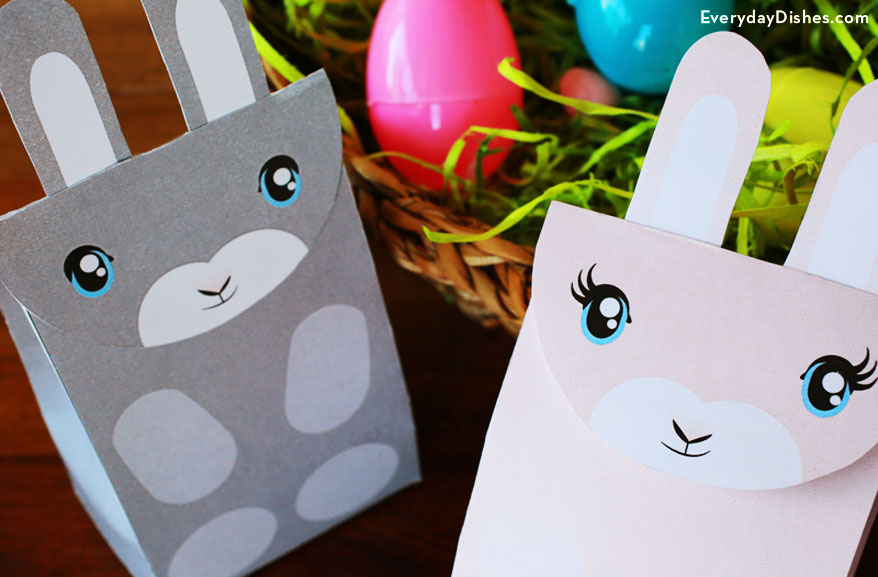 Printable bunny bag craft