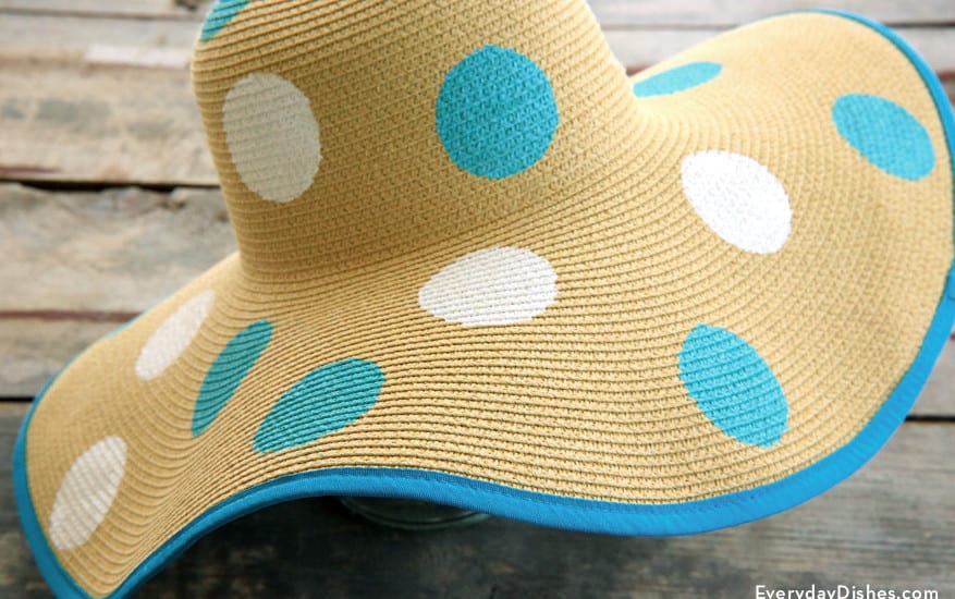 polka dot floppy hat