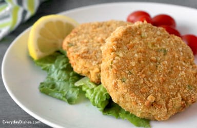Baked tuna burgers recipe