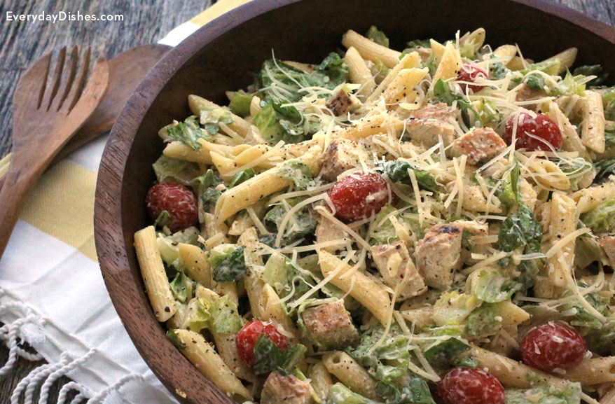 Chicken Caesar pasta salad recipe