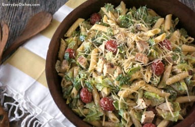 Chicken Caesar pasta salad recipe