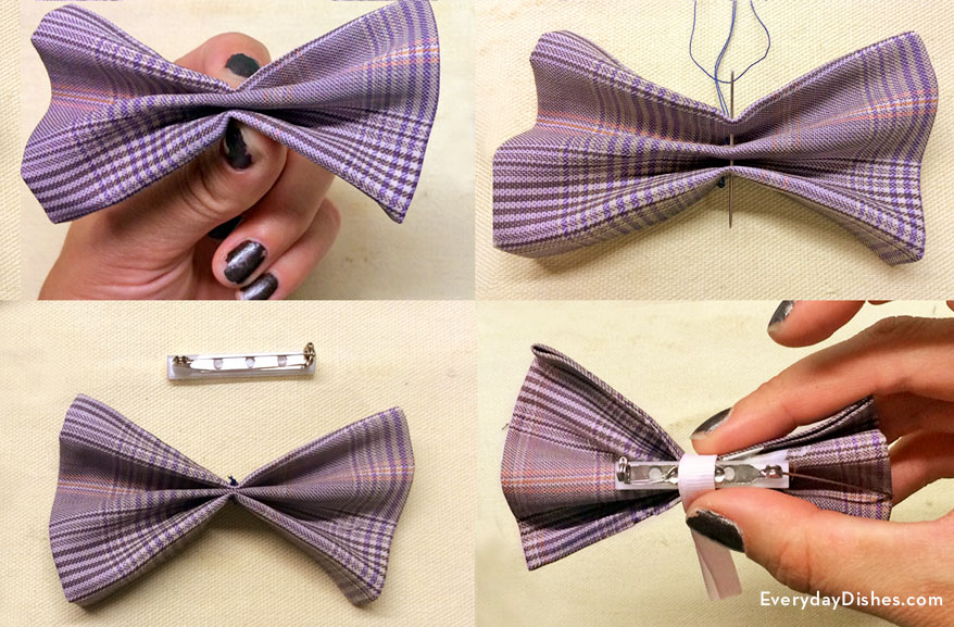Clip on Bow Tie Craft Everyday Dishes DIY