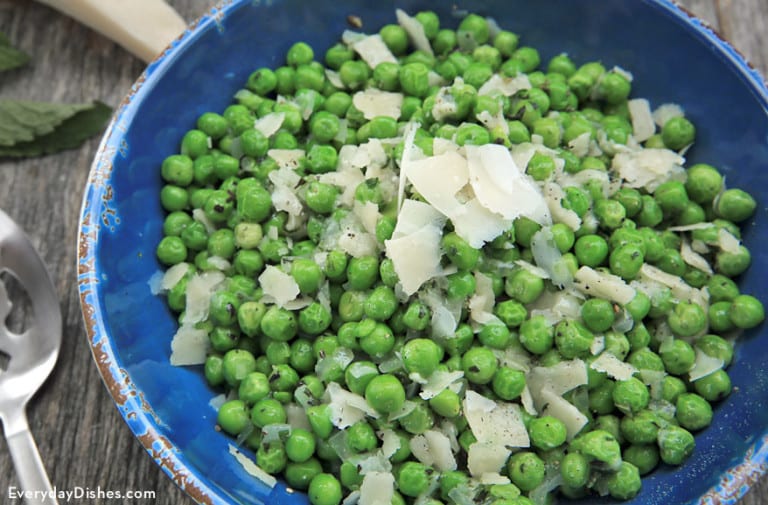 Parmesan Peas with Mint Recipe