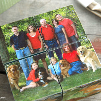 A fun DIY photo block puzzle, a great gift.
