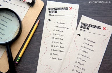 Printable Scavenger Hunt for Kids