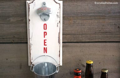 DIY Wall-Mounted Bottle Opener