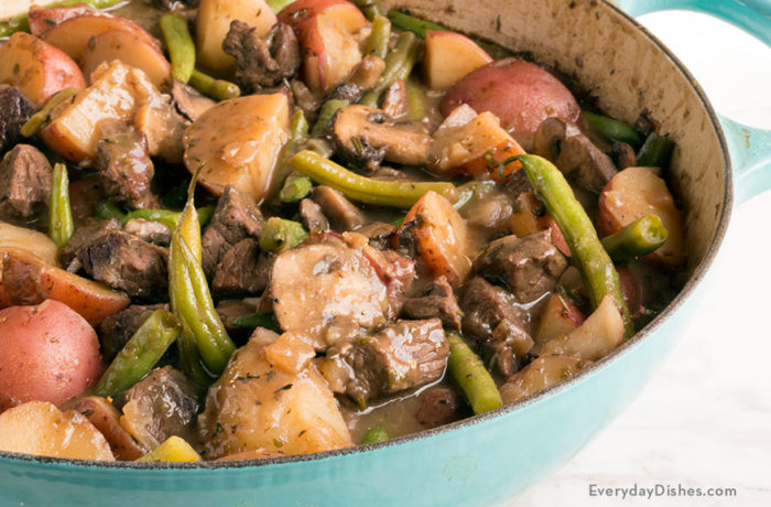 One pan beef vegetable skillet recipe