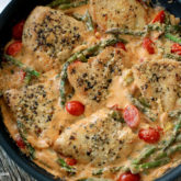 One-pan chicken with spring veggies recipe