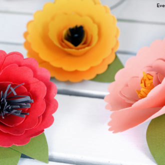 Cute, DIY paper flowers — a great craft for the kids!