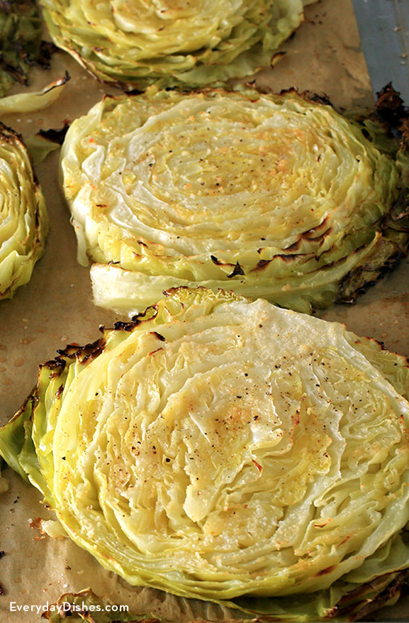 Roasted cabbage steaks recipe