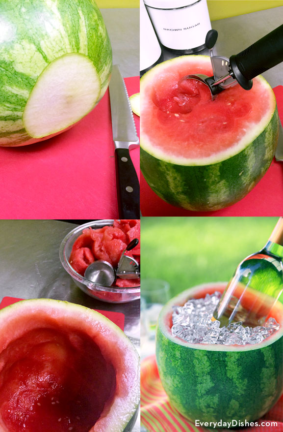 Watermelon ice bucket