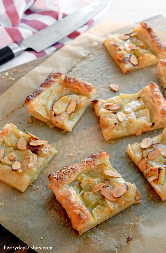 Apple puff pastry tart recipe