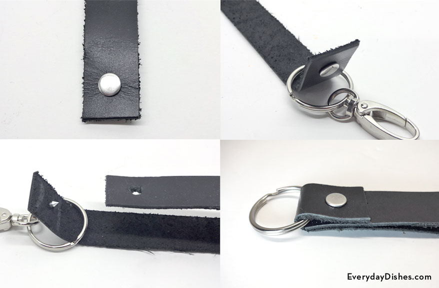 DIY leather keychain