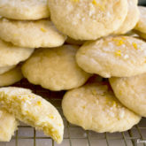 A freshly baked batch of lemon sugar cookies.