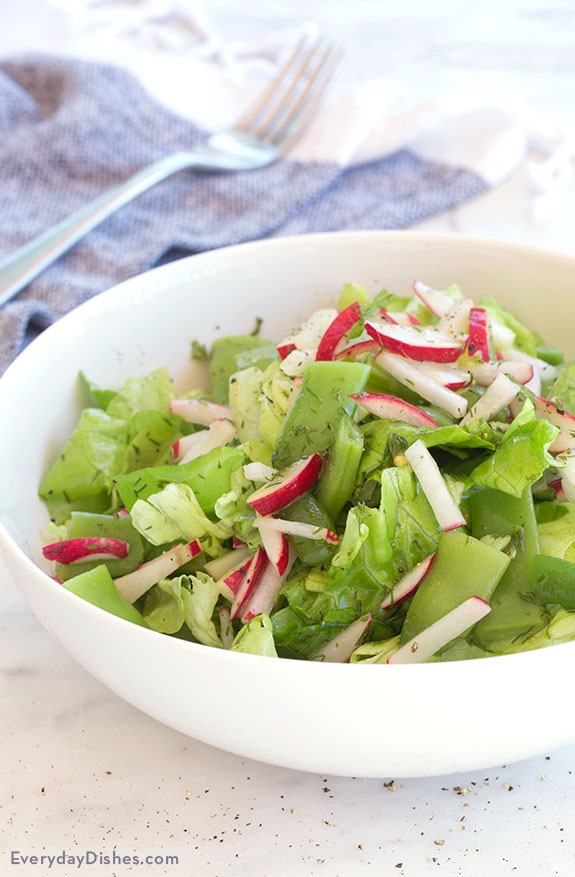 Bibb Lettuce Salad with Lemon Dill Dressing Recipe